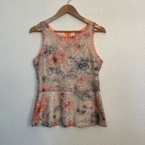 Banana Republic sequins peplum top